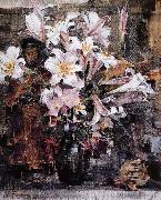 Nikolay Fechin Daisy and  lily oil on canvas